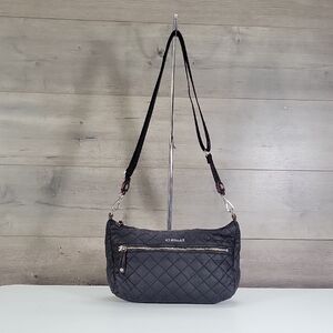 MZ Wallace Black Quilted Crossbody Shoulder Bag Handbag Purse Satchel Tote